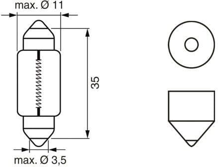 Bulb, boot light Longlife Daytime BL 1 987 301 060 - image 5