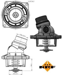 Thermostat, coolant EASY FIT 725002 - image 5