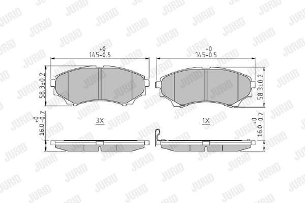 Brake Pad Set, disc brake 572572J - image 2