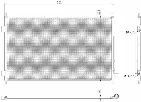 Condenser, air conditioning EASY FIT 350426