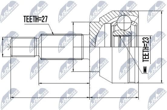 Joint Kit, drive shaft NPZ-FR-028 - image 2