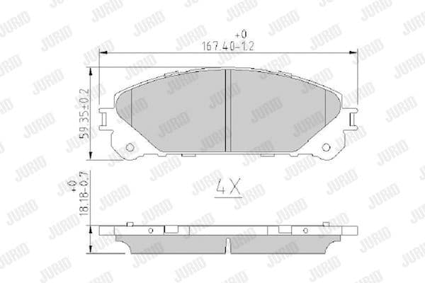 Brake Pad Set, disc brake 572655J - image 2