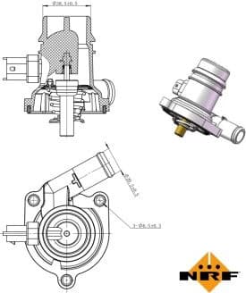 Thermostat, coolant EASY FIT 725025