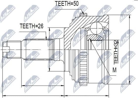 Joint Kit, drive shaft NPZ-HD-031 - image 2