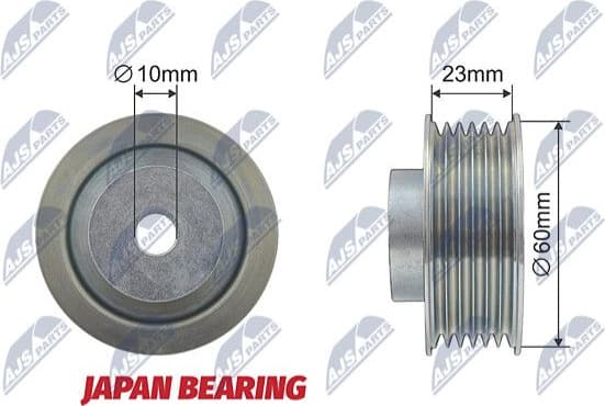 Deflection/Guide Pulley, V-ribbed belt RNK-SU-008