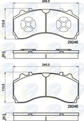 Brake Pad Set, disc brake CBP9080MK
