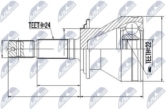 Joint Kit, drive shaft NPZ-DA-013 - image 2