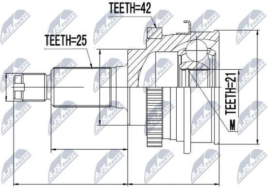 Joint Kit, drive shaft NPZ-SU-013 - image 2