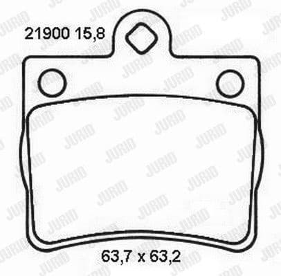 Brake Pad Set, disc brake 573053J - image 2