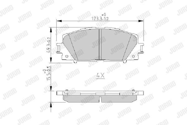 Brake Pad Set, disc brake 572631J - image 2