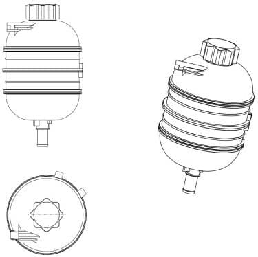 Expansion Tank, coolant EASY FIT 454083