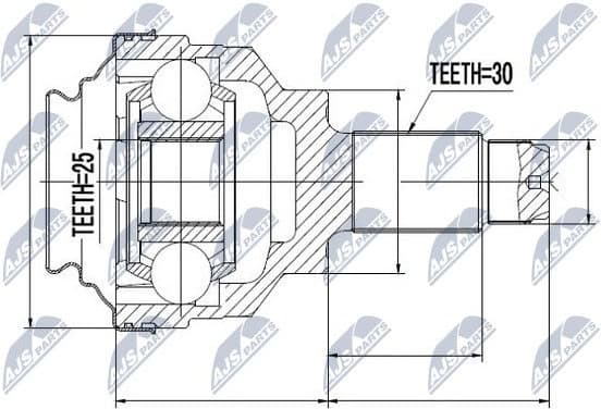 Joint Kit, drive shaft NPZ-BM-002 - image 2