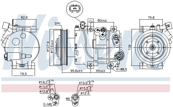 Compressor, air conditioning ** FIRST FIT ** 890423 - image 6