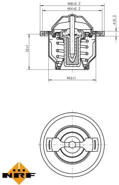 Thermostat, coolant EASY FIT 725205