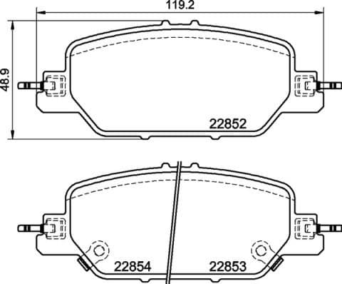 Brake Pad Set, disc brake PRIME LINE P28097