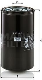 Filter, operating hydraulics W13010