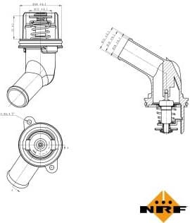 Thermostat, coolant EASY FIT 725055