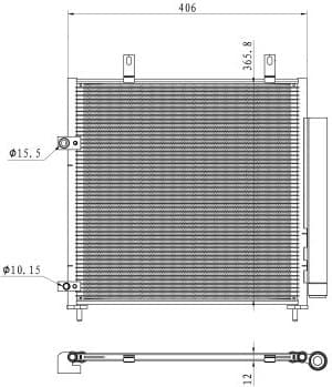 Condenser, air conditioning EASY FIT 350451