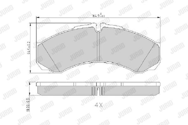 Brake Pad Set, disc brake 2912114530 - image 2