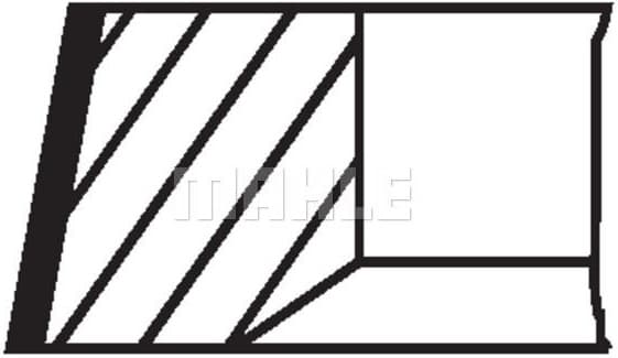 Piston Ring Set 010 04 N0 - image 2
