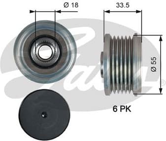 Alternator Freewheel Clutch DriveAlign™ OAP7216