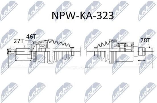 Drive Shaft NPW-KA-323 - image 4