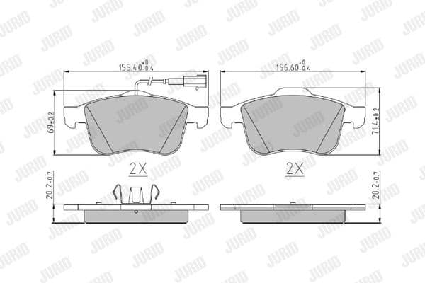 Brake Pad Set, disc brake 573173J - image 2