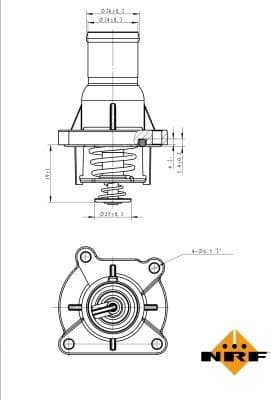 Thermostat, coolant EASY FIT 725046