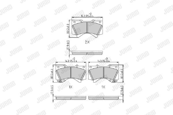 Brake Pad Set, disc brake 572599J - image 2