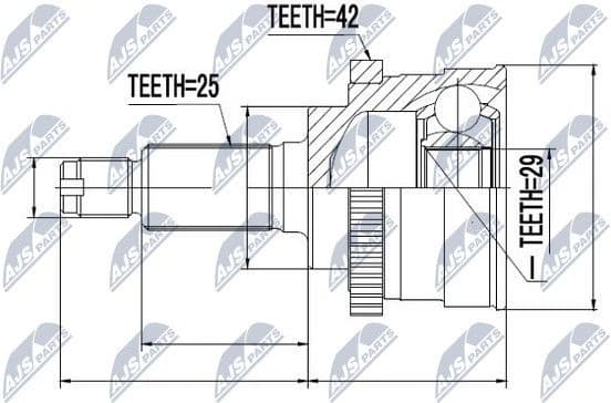 Joint Kit, drive shaft NPZ-SU-022 - image 2