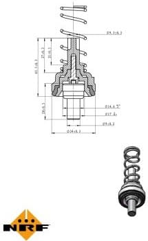 Thermostat, coolant 725204 - image 2