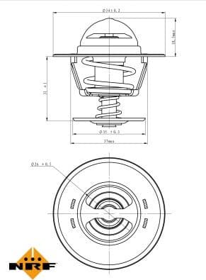 Thermostat, coolant EASY FIT 725213 - image 5