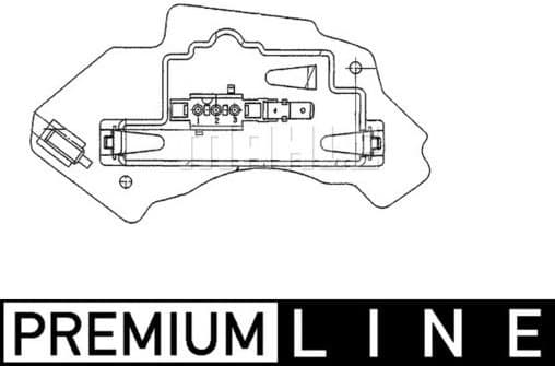 Regulator, interior blower BEHR *** PREMIUM LINE *** ABR 28 000P