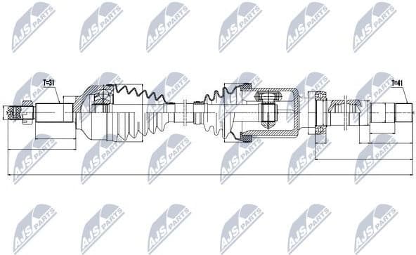 Drive shaft complete NPW-FR-074 - image 3