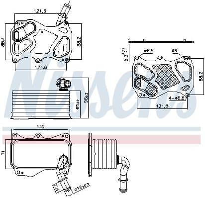 Oil Cooler, engine oil ** FIRST FIT ** 91270 - image 6