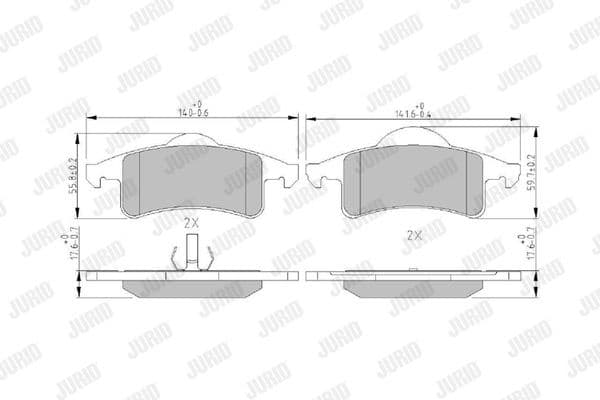 Brake Pad Set, disc brake 573374J - image 2