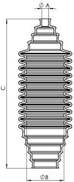 Bellow, steering 00820508
