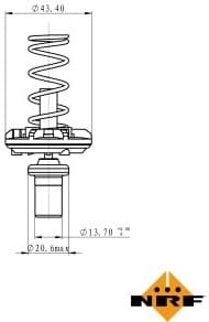 Thermostat, coolant EASY FIT 725049
