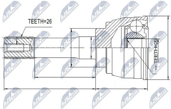 Joint Kit, drive shaft NPZ-SU-027 - image 2