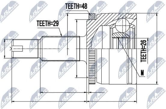 Joint Kit, drive shaft NPZ-LR-007 - image 2
