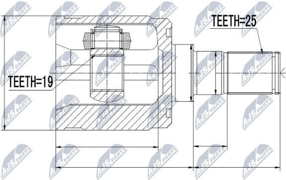 Joint Kit, drive shaft NPW-HY-518 - image 2