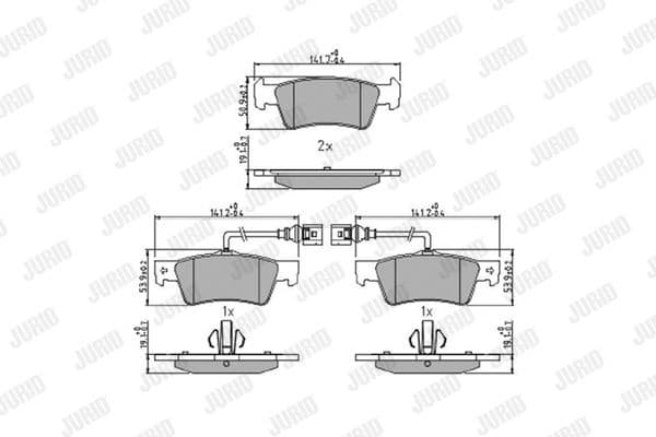 Brake Pad Set, disc brake 573301J