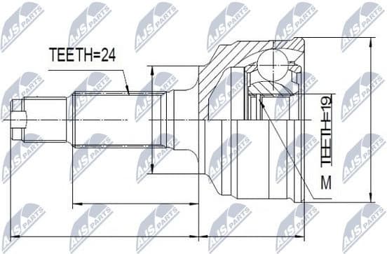 Joint Kit, drive shaft NPZ-DA-012 - image 2