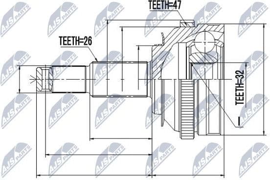 CV joint outer NPZ-CH-001 - image 2