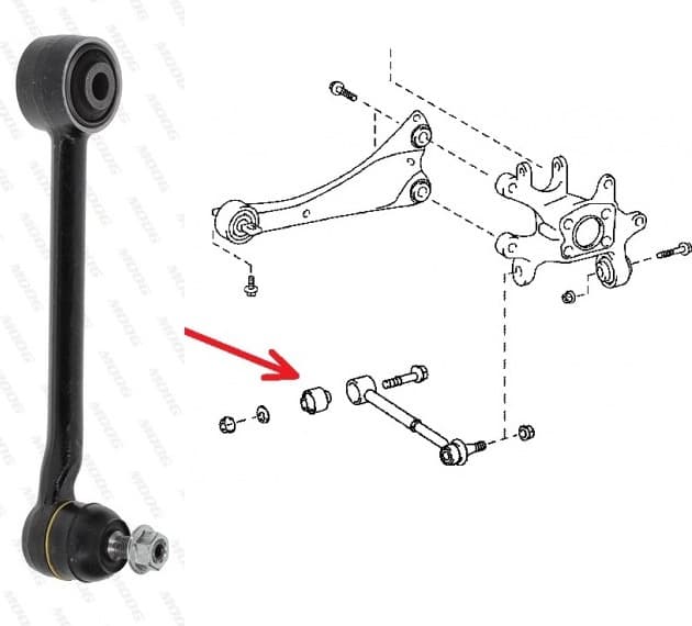 Arm rear suspension TO-TC-14927