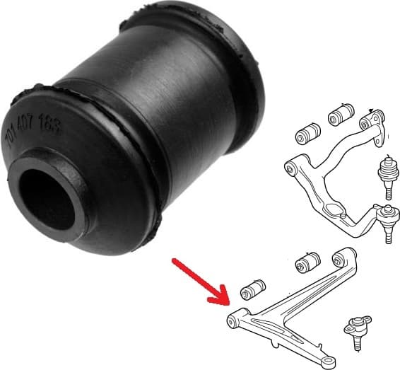 Silentblock front axle 14556 01