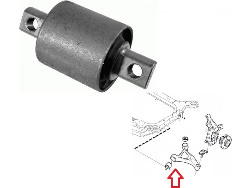 Silentblock front axle 87-05999