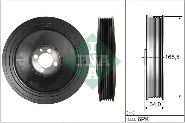 Belt Pulley, crankshaft 544 0150 10