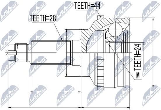 Joint Kit, drive shaft NPZ-MZ-028