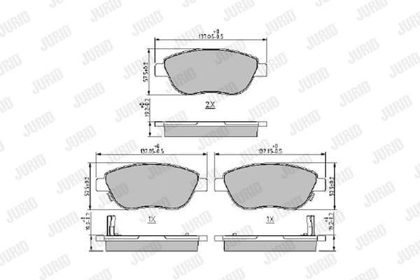 Brake Pad Set, disc brake 573446J